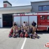 Der Kindergarten Vomperbach besuchte die Feuerwehr